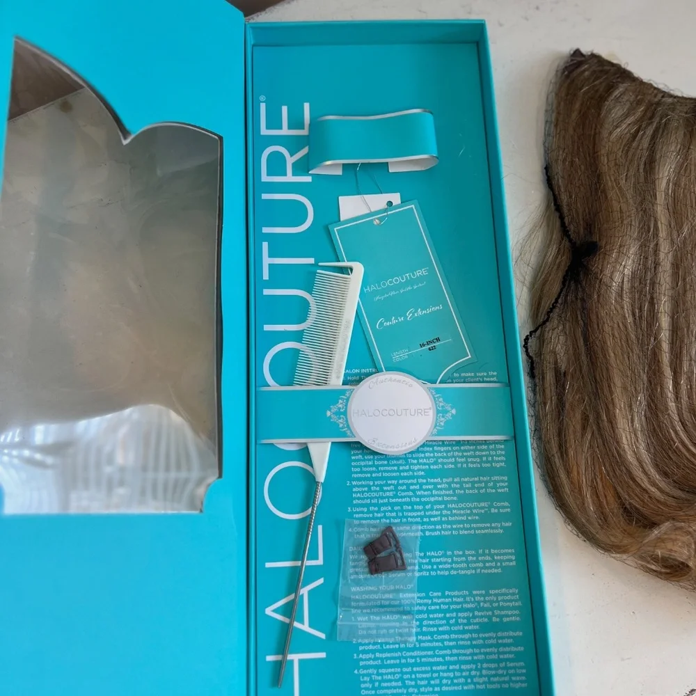 PRICE REDUCED! Halo Couture 16” Extensions color 622 Quality Beautiful Hair.